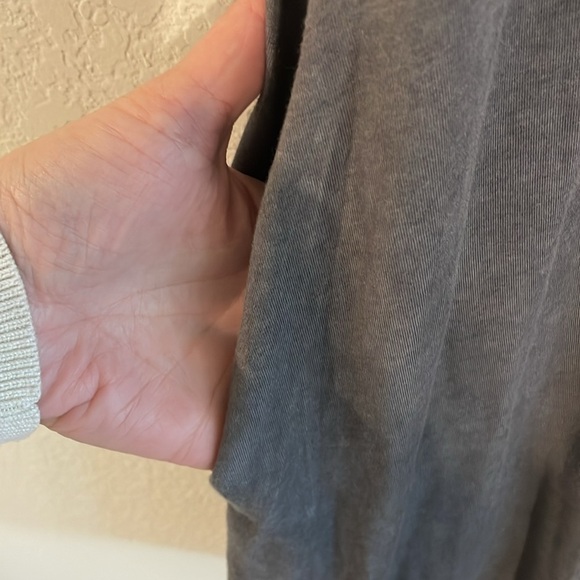 Umgee Women Midi Dress 1XL Grey Distressed Bohemian Contemporary Preppy - Picture 7 of 13